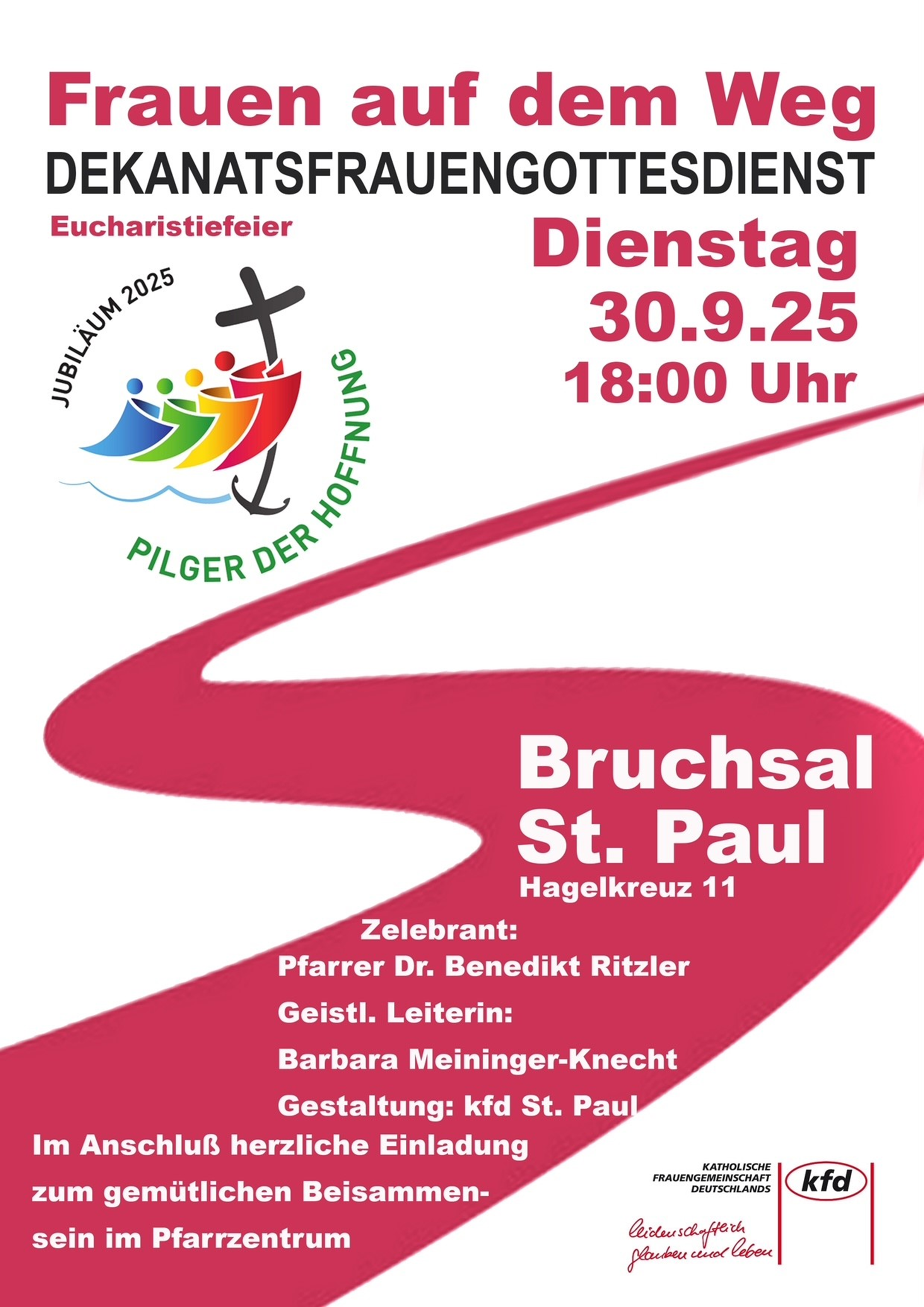 Einladung Dekanatsfrauengottesdienst 30.09.2025